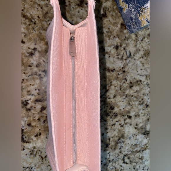 Christian Dior Fabric Pink CD Logo Makeup Misc Purse Travel Bag Clutch Case - Picture 6 of 6